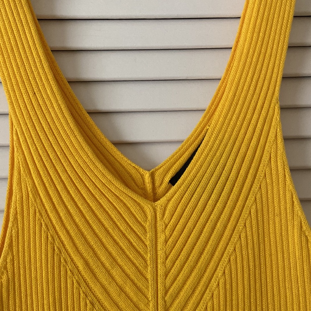 Beautiful deep yellow knit long dress! - Picture 2 of 2